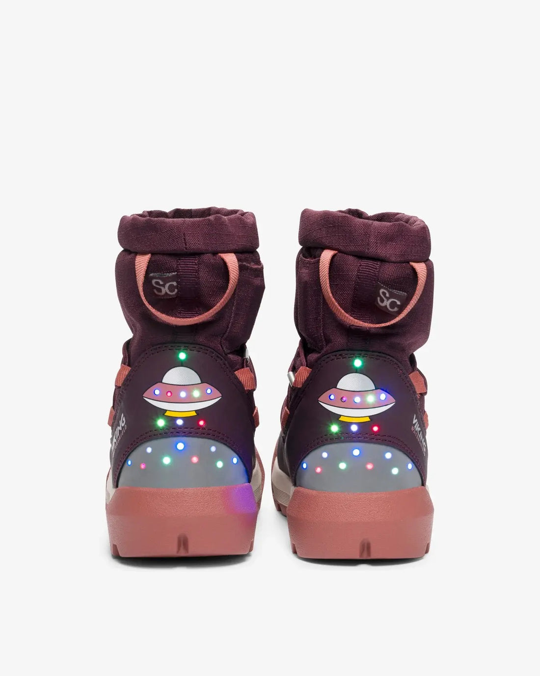 Viking Spaceship Warm WP plum/pink Ljósaskór
