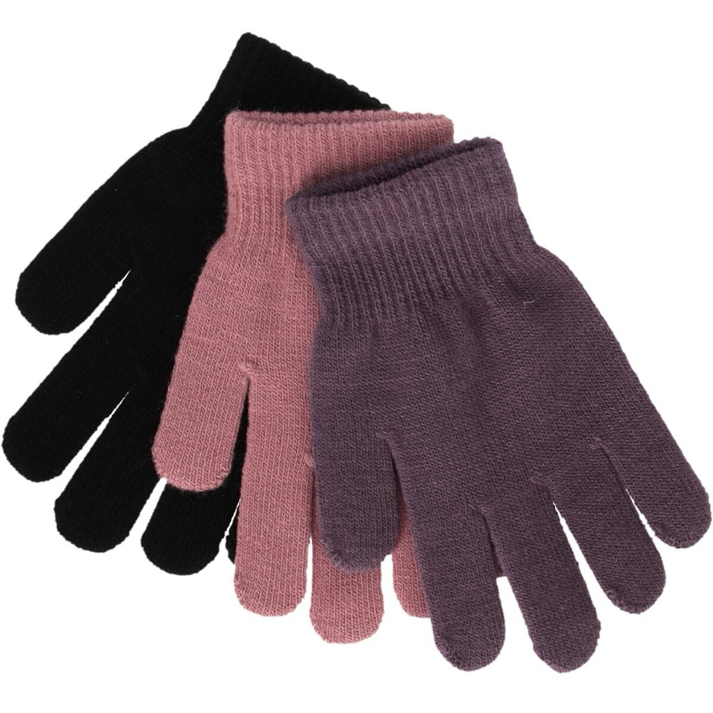 Zigzag Neckar Knitted 3-Pack Gloves
