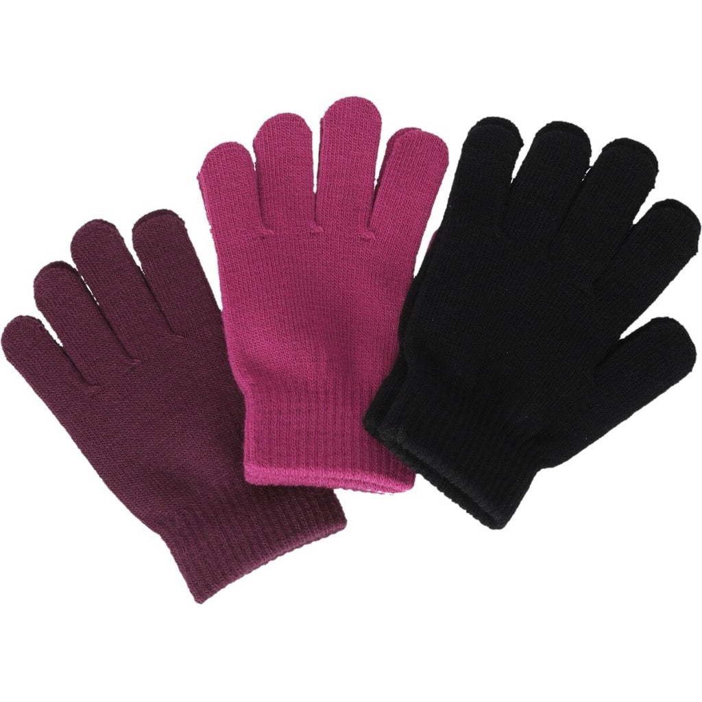 Zigzag Neckar Knitted 3-Pack Gloves
