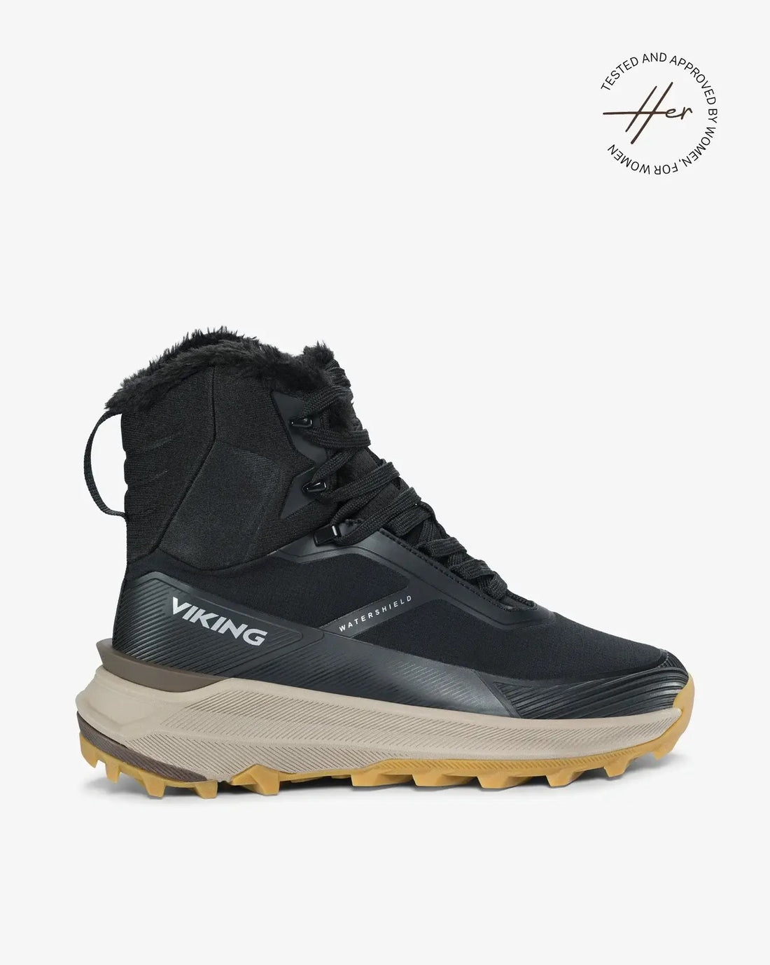 Viking Her Serena High Warm WP svartur