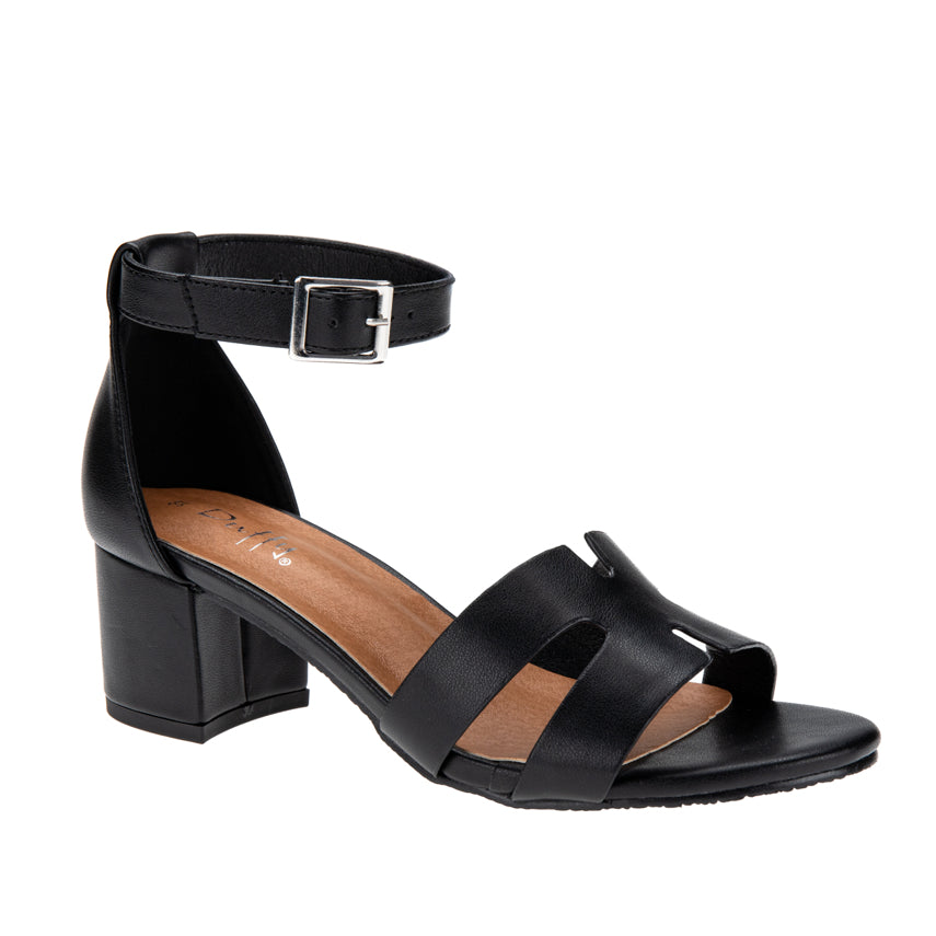 Duffy Sandal Black Hælaskór