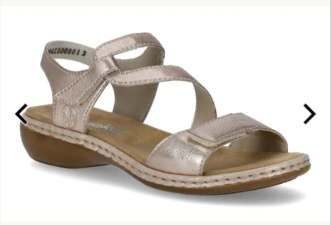 Rieker W Shoes Metallic E 1/2