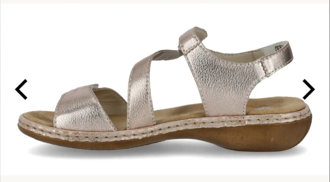 Rieker W Shoes Metallic E 1/2